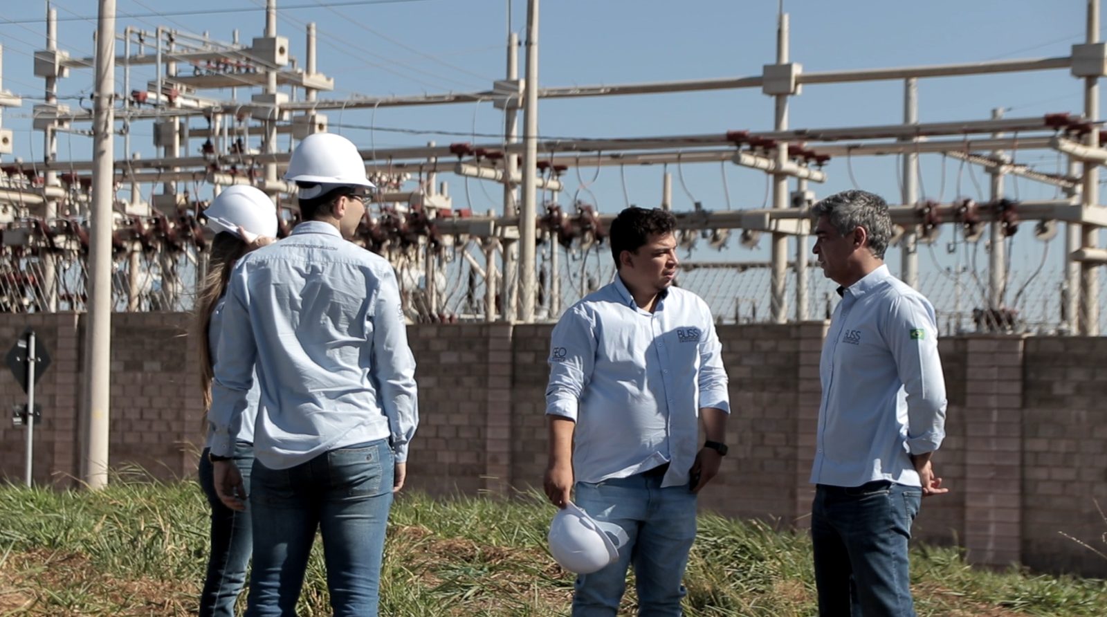 Equipe técnica da Bliss em vistoria de empreendimento de energia